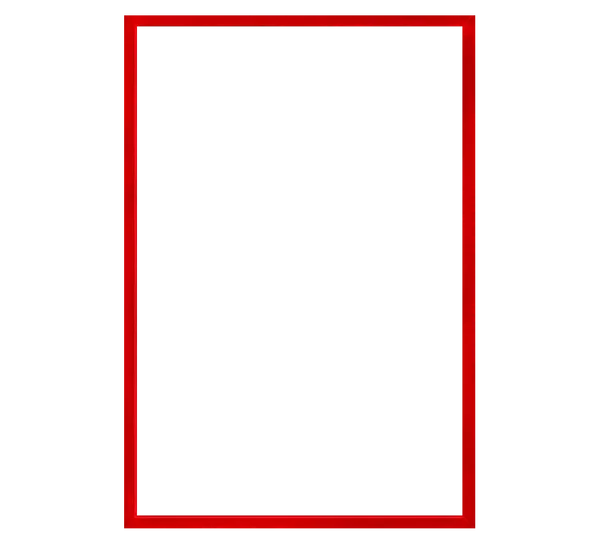 Рамка для постера красная