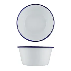 Салатник 800 мл d 15,4 см h7 см Blue Rim эмалированая сталь SUNNEX [1]