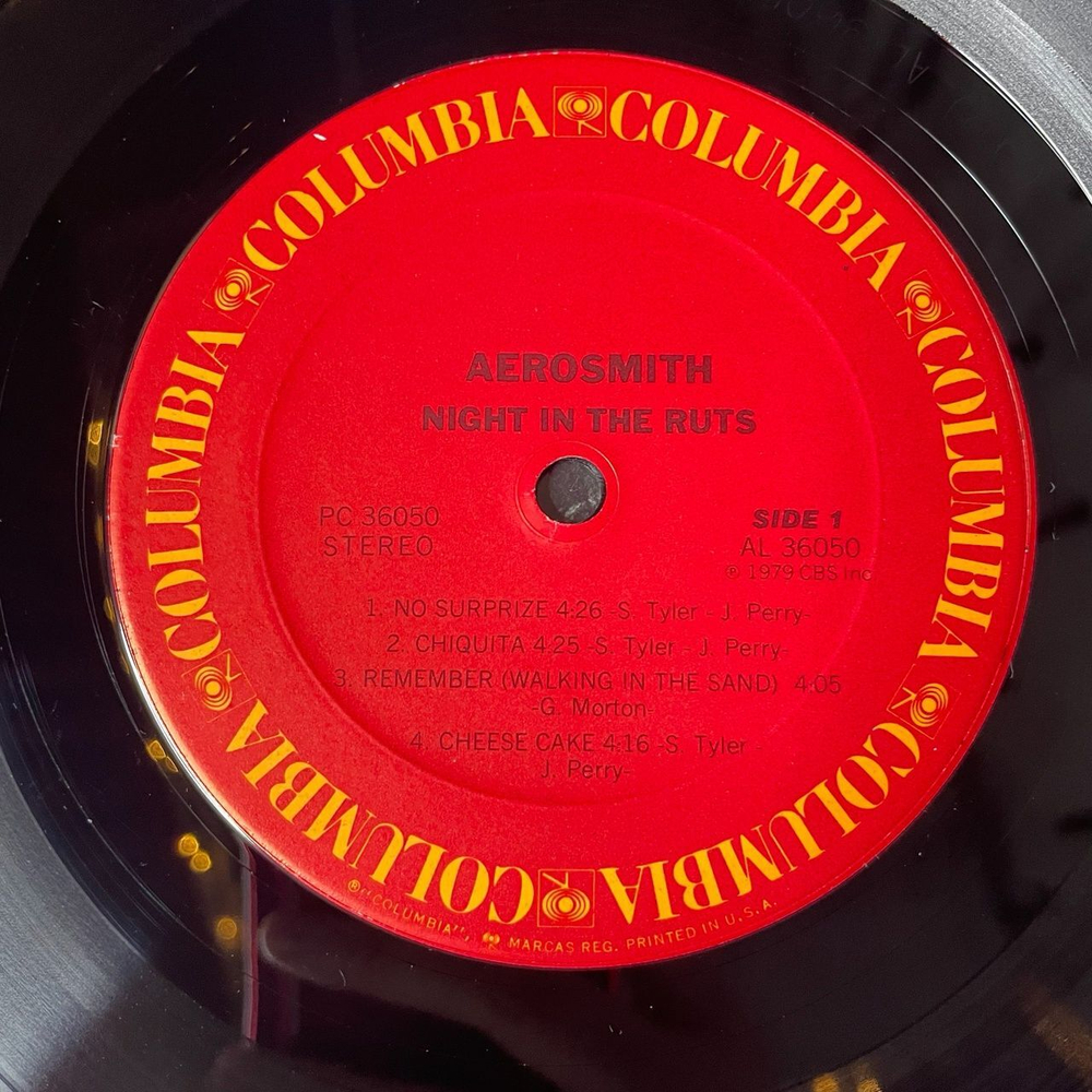 Винтажная виниловая пластинка LP Aerosmith Night In The Ruts (USA 1979) Reefer Head Woman