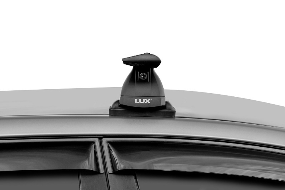 Багажная система LUX с дугами 1,2м аэро-трэвэл (82мм) черными для со штатным местом 811n (Citroen Berlingo и Peugeot Partner 2002-2008 )