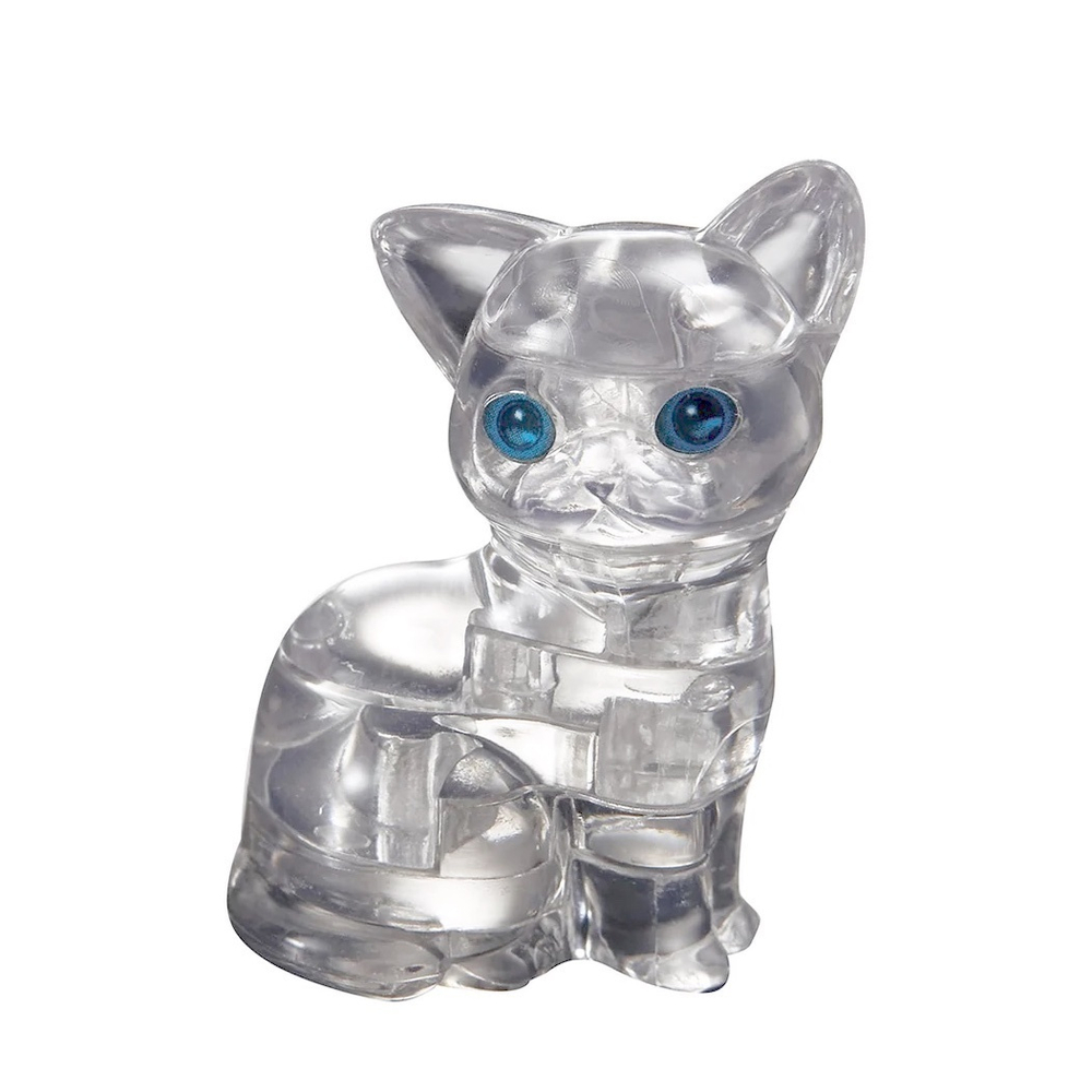 Кошка серебристая c котенком, 3D-головоломка