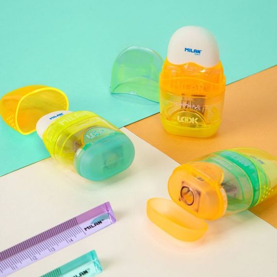 Pozan və qələmyonan \ Ластик-точилка SHARPENER+ERASER CAPSULE LOOK