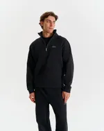 Толстовка Bruler d'Amour Half-zip Logo de base 01 черная