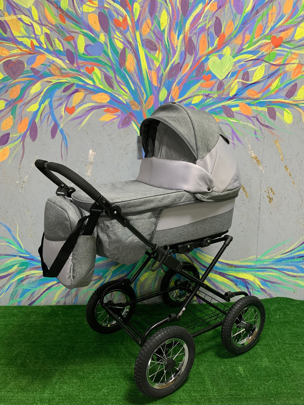Коляска  MARIO CLASSIC (2 в 1) (RIKO BASIC) 10 серый