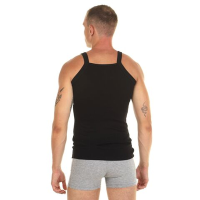 Мужская майка на узких бретелях (Размер: M) (Цвет: черный)