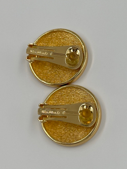 Клипсы с лого Chrstian Dior