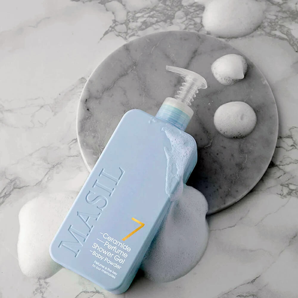 Питательный парфюмированный гель для душа с церамидами Masil 7 Ceramide Perfume Shower Gel Baby Powder