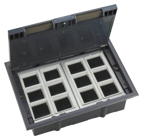 MultiDesk Люк на 24 модулей IP40 для фальшпола с монтажной коробкой, тип MDK10