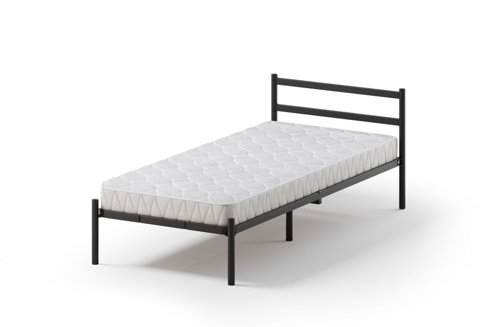 Кровать разборная металлическая Мета 04.100.9005 (1200*2000мм), черная