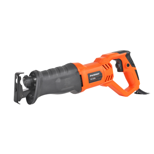 Пила сабельная сетевая PATRIOT RS 606, мощность 710Вт, Дерево/алюминий/сталь:115/6/5, 0-2800об/мин, амплитуда: 20мм