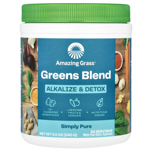 Amazing Grass, Green Superfood, добавка для снижения кислотности и выведения токсинов, 240 г (8,5 унции)