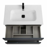 Тумба с раковиной Cezares DUET-N 80 DUET-N-800-2C-SO-GR-P+CZR-8095-80 Grafito