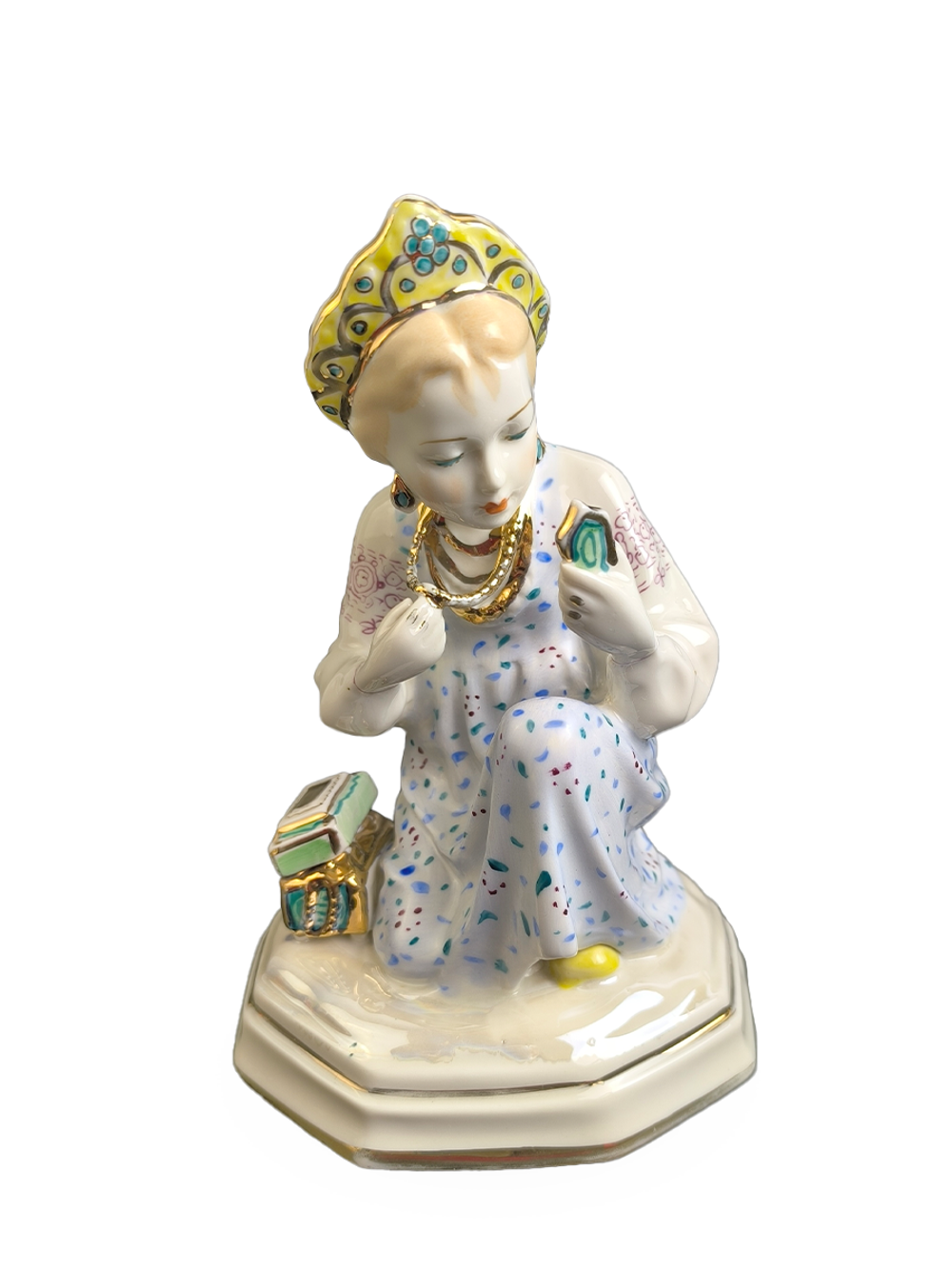 Фарфоровая статуэтка "Малахитовая шкатулка" ЛЗФИ