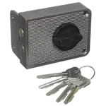 Замок накладной дверной, Зенит, 3Н1-3, 00-00000630, серебро