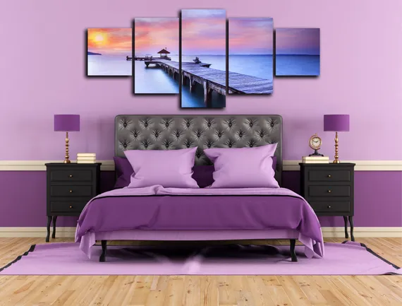 Модульная картина "Морская пристань"