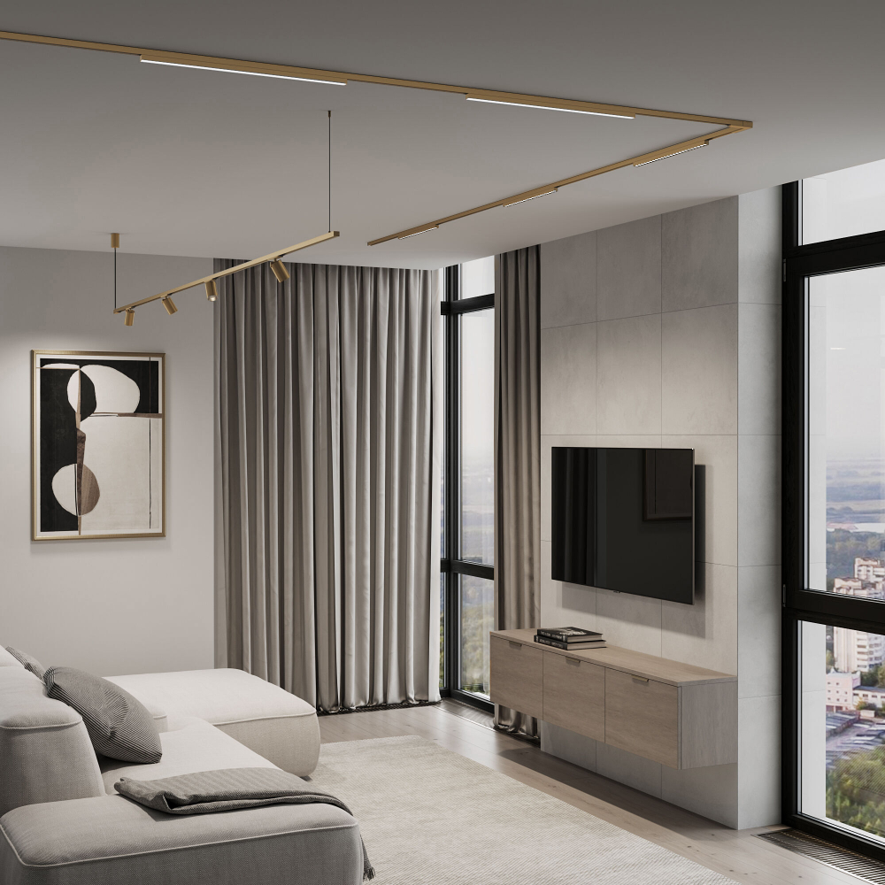 Brass Line Трековый светильник 20W 4000K латунь 85529/01