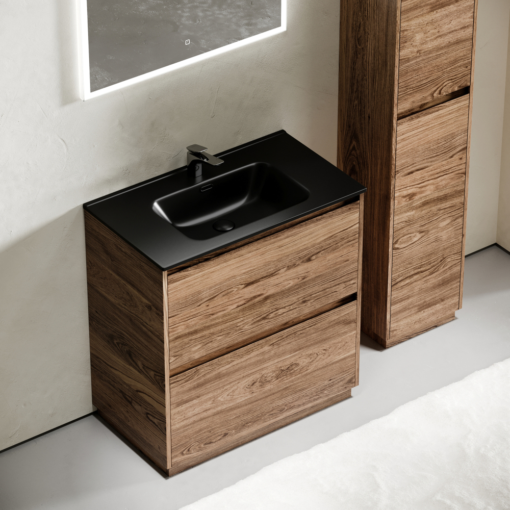 Тумба с раковиной Sancos Libra Floor 80 см LB80FECH дуб чарльстон