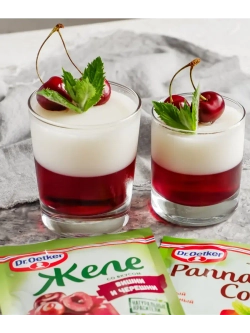 Желе со вкусом Вишни и Черешни 45 г * 5 шт