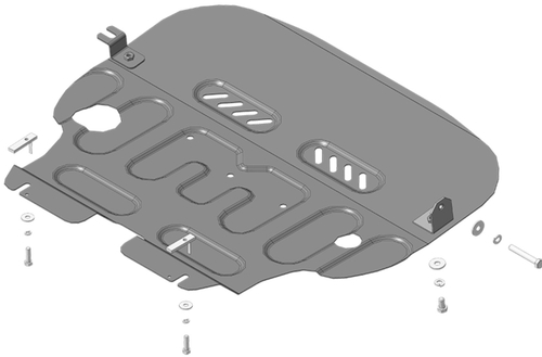Защита стальная 2 мм двигателя и кпп для Mini Cooper Motodor.77001