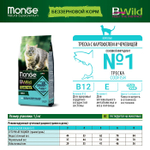 Сухой корм для взрослых кошек беззерновой из трески Monge Cat BWild GRAIN FREE 1,5кг
