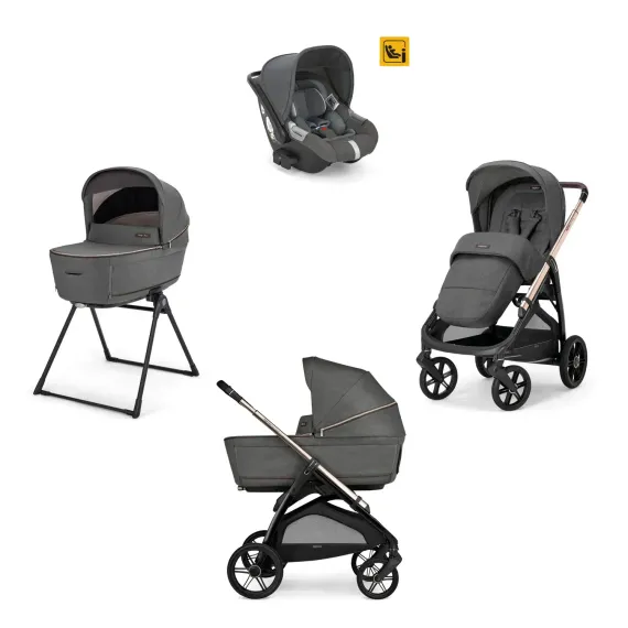 Коляска Inglesina Aptica 3 в 1 Velvet Grey Darwin i-Size
