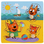 Вкладыш "Три кота. Летние каникулы" 15х15см. 1003-CATS (Буратино)