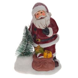GAEM Фигурка декоративная с подсветкой "Дед Мороз", L12,5 W9,5 H18 см, (2хAAA н/п), 2в.
