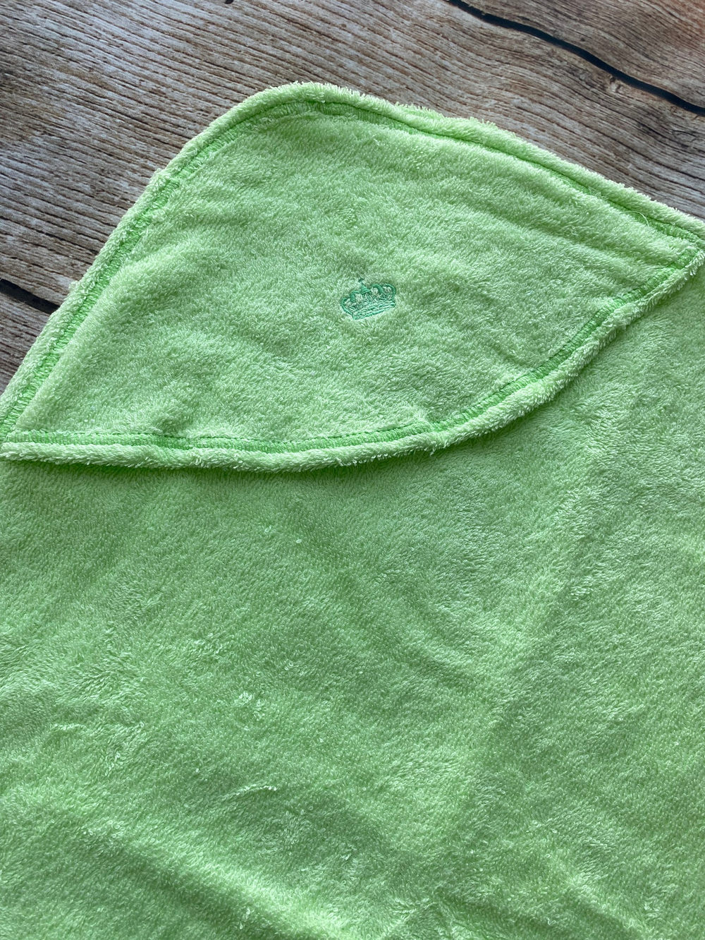 Пеленка для купания с уголком 80*110, ткань махра (хлопчатобумажная) (Цвет: Салатовый)
