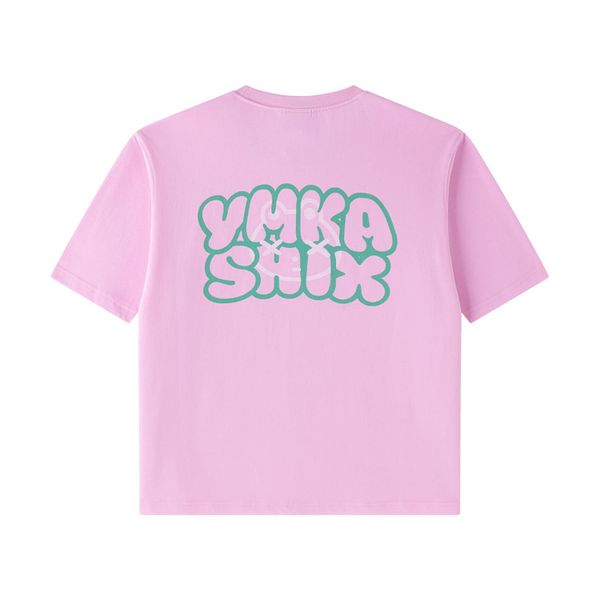 Футболка Logo Face розовая - фото 2