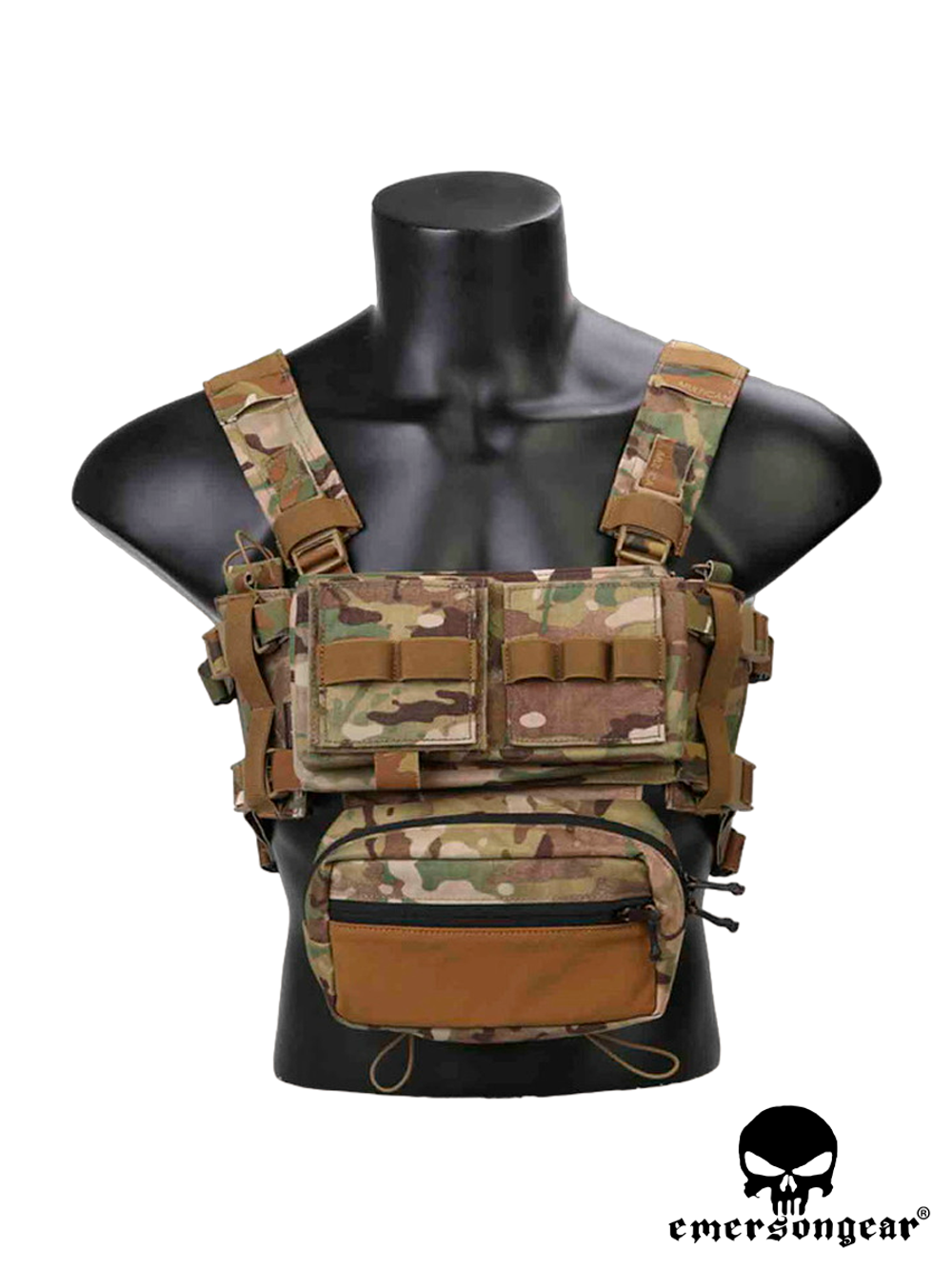 Разгрузочная система EmersonGear Micro Fight Chissis MK3 Chest Rig (EM2961MC). Мультикам