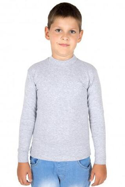 Джемпер для мальчика (122-64, средне-серый меланж)