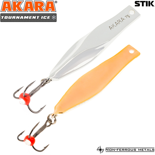 Блесна зимняя Akara Tournament Ice Stik 60 8 гр. SIL/CU