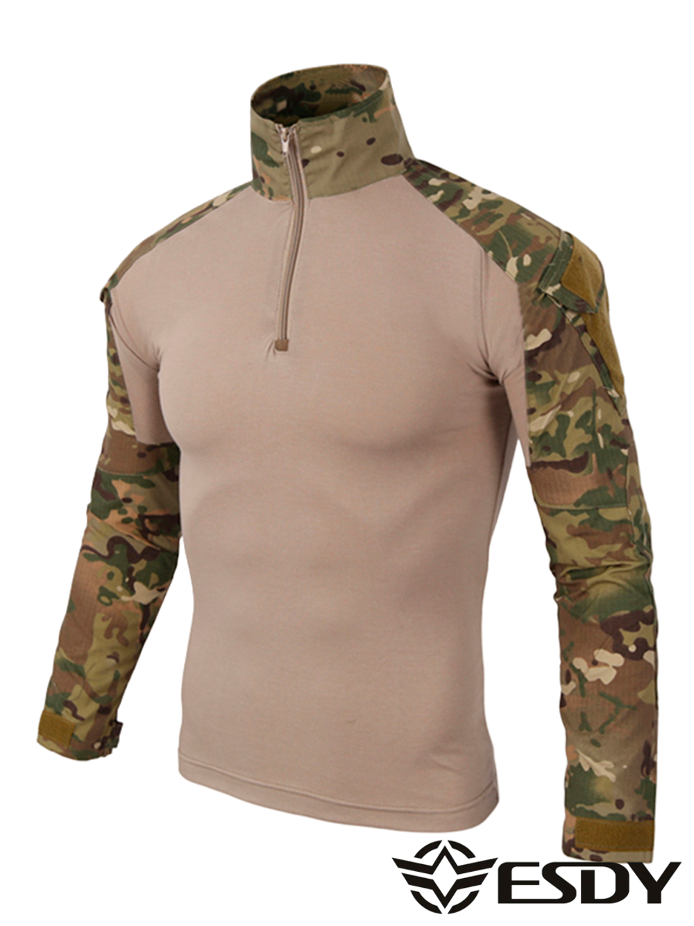 Боевая рубашка с длинным рукавом ESDY Tactical T-shirt (JA-27). Мультикам
