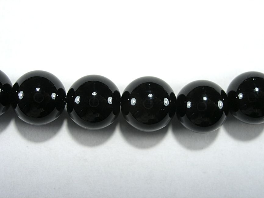 Бусина из кварца черного (мориона), шар гладкий 10 мм