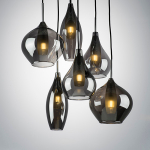 803067 Подвес PENTOLA 6х25W G9 ХРОМ/ДЫМЧАТЫЙ