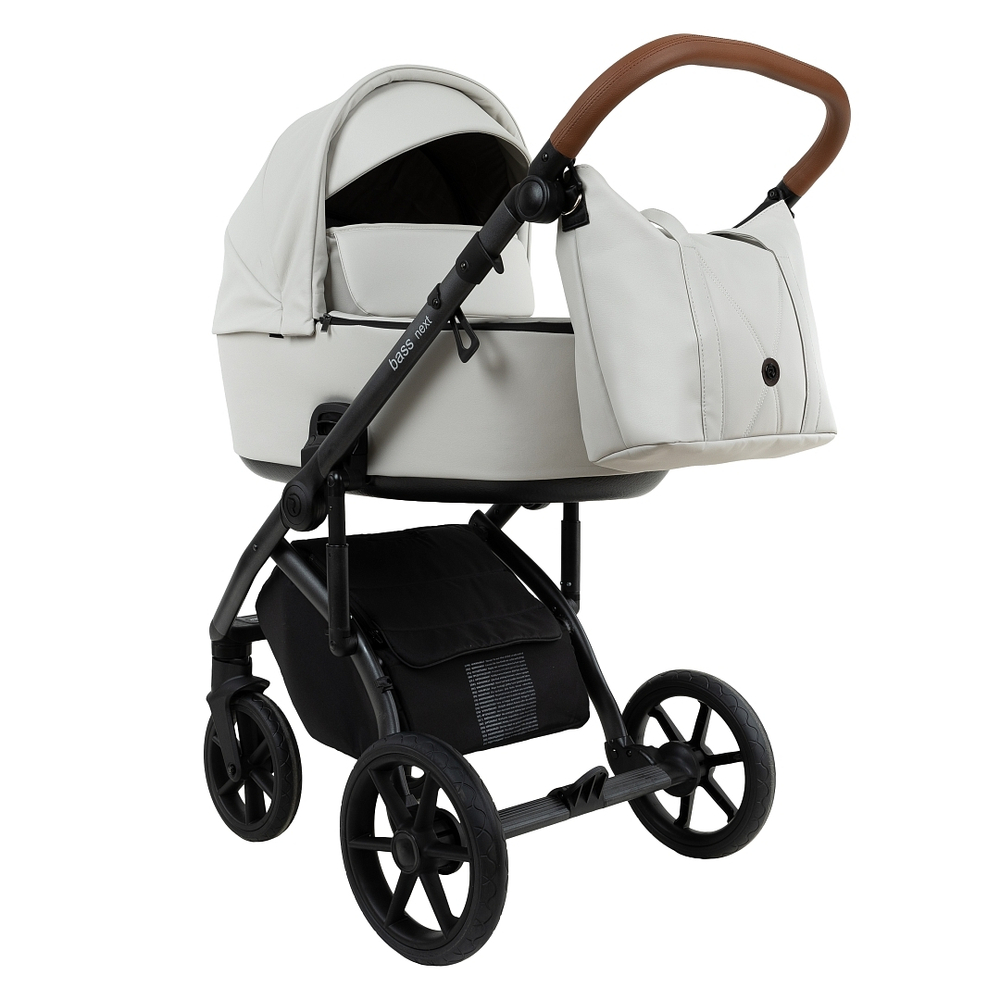 Коляска 2 в 1 Roan Bass Next 2.0 Leather, Island Stone
