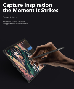 Чехол от Nillkin на Samsung Galaxy Fold 7, серия CamShield Prop (версия с металлической откидной крышкой и стилусом)