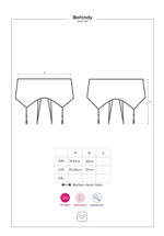 Кружевные трусики-пояс Behindy с пажами