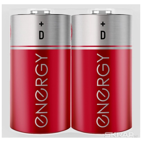 Батарейка солевая Energy R20/2S (2шт в спайке) (104974)