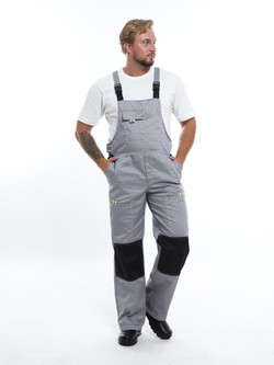 Костюм Nerss «Практик», куртка + полукомбинезон. Серый с черным