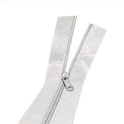 Белая молния с окантовкой для мягких окон