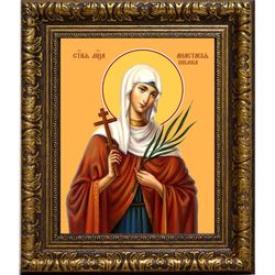 Анастасия Шилова мученица. Икона на холсте.