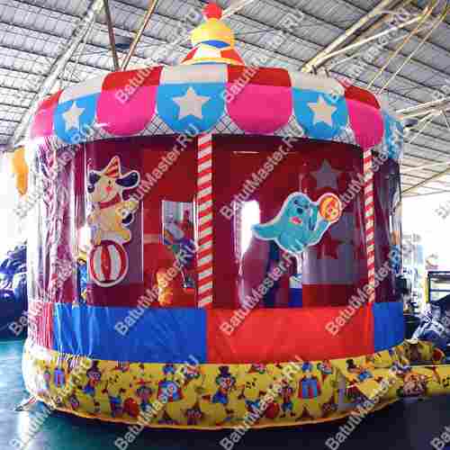 Детский надувной батут "Шатёр цирка" 4*4*4 м