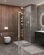 Душевой уголок Cezares Molveno 90x90 AF-31-90-C-CR-IV стекло прозрачное/профиль хром