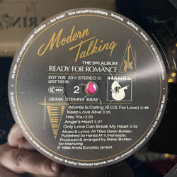 Винтажная виниловая пластинка LP Modern Talking Ready For Romance (The 3rd Album) (Германия 1986) Brother Louie