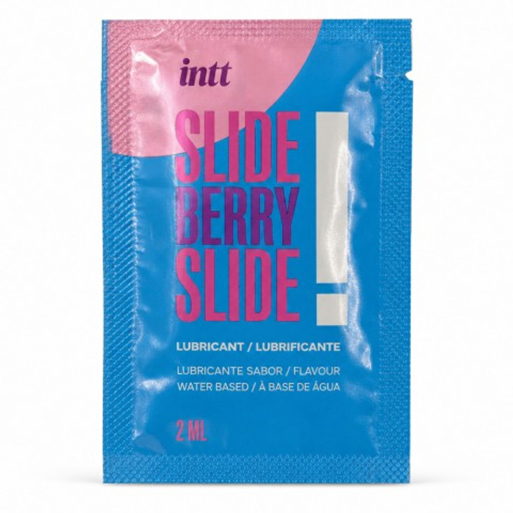 Увлажняющий гель INTT SLIDE BERRY SLIDE! на водной основе, ежевика 2 мл (саше)