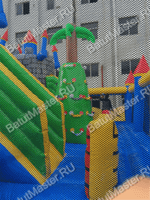 Большой надувной батут "Средневековье" 15*15*5 м