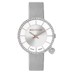 Часы Boccadamo Mya33 Silver White MX008 BW/S с минеральным стеклом, кристаллами Swarovski