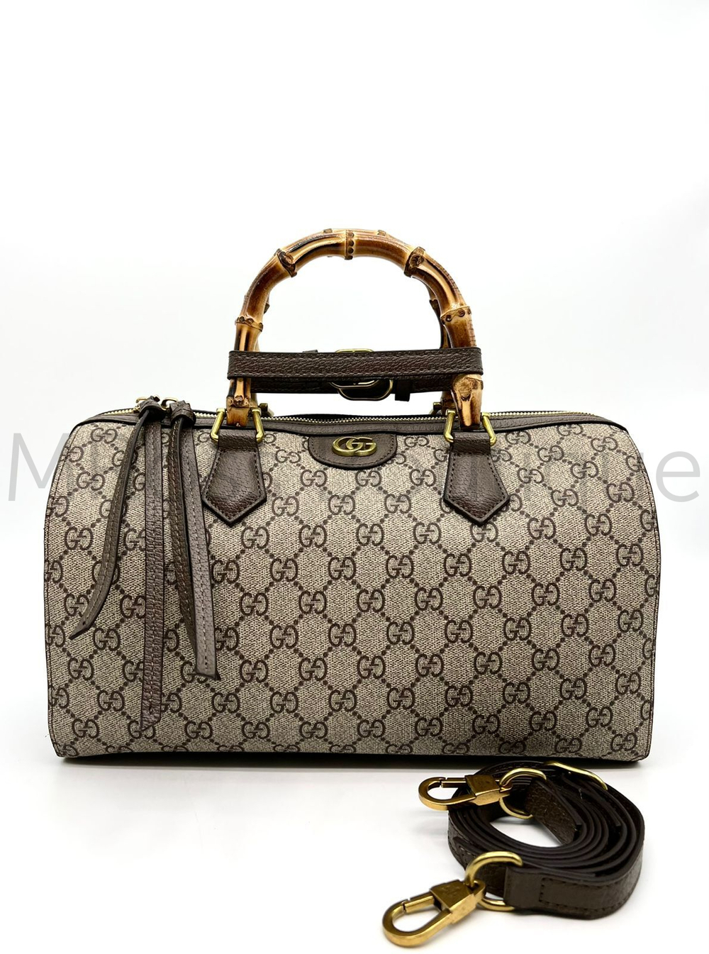 Женская вместительная сумка Speedy Gucci (Гуччи) с Съёмным плечевым ремнём