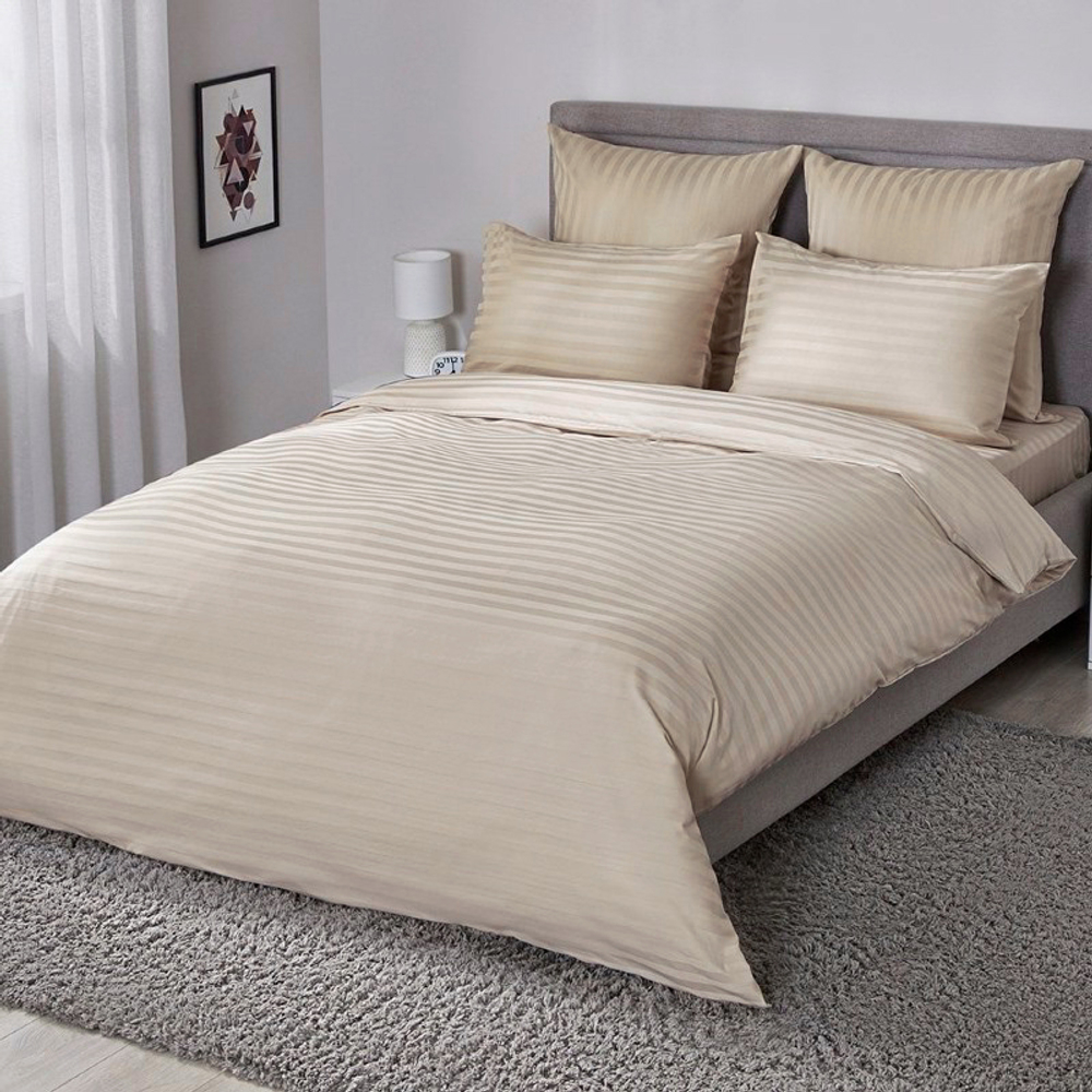 Простыня на резинке 200*90*25 SAND DUNE, сатин